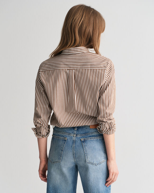 Regular Fit Classic Popeline Hemd mit Streifen