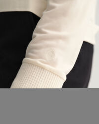 Detail Collar Piqu&eacute; Langarm-Poloshirt