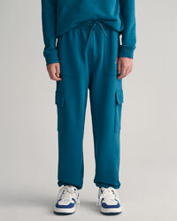 Teen Boys Contrast Shield Cargo Sweathose