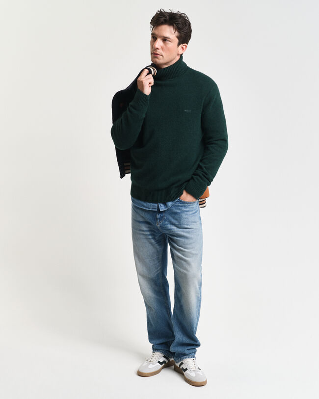 Rollkragenpullover aus Wollgemisch