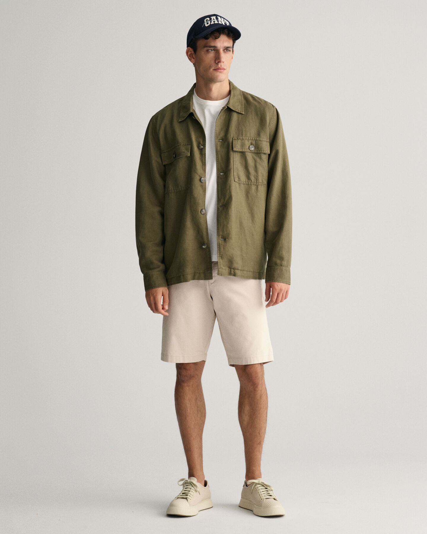 Relaxed Fit Twill Shorts
