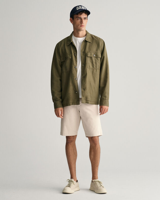 Relaxed Fit Twill Shorts