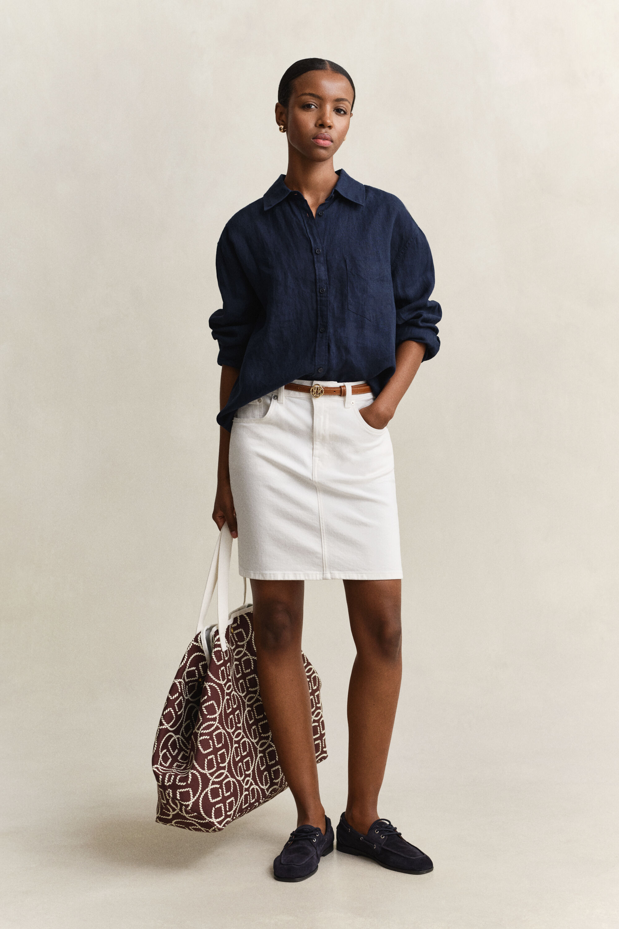 Relaxed Fit Leinen Bluse