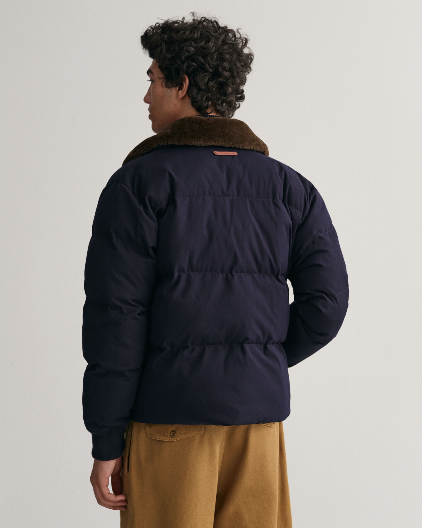 Wattierte Puffer Jacke aus Flanell
