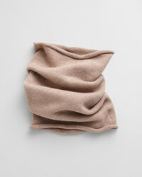 Gestrickter Schlauchschal aus Wolle