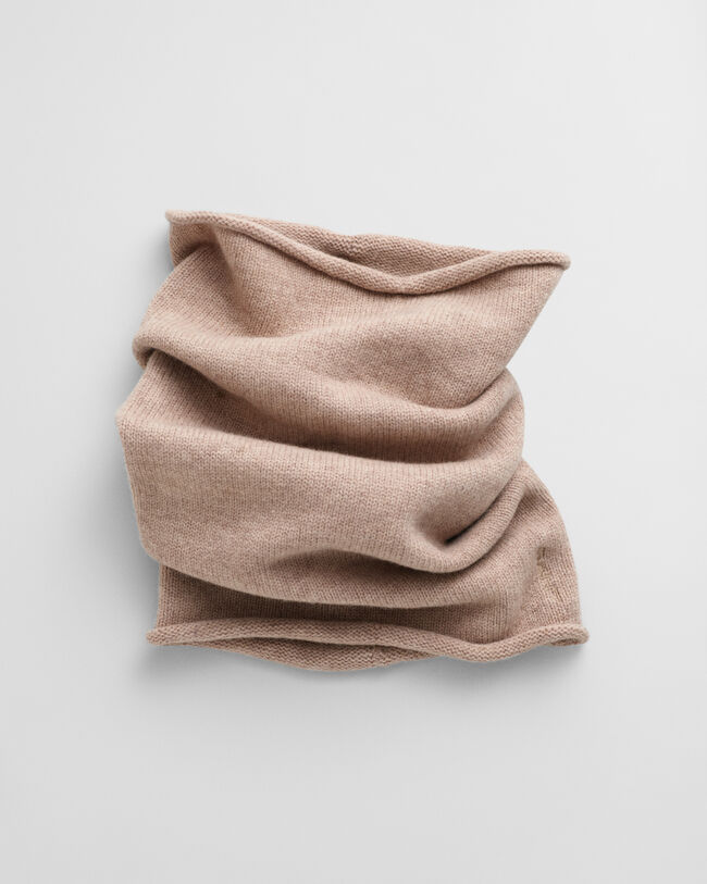 Gestrickter Schlauchschal aus Wolle