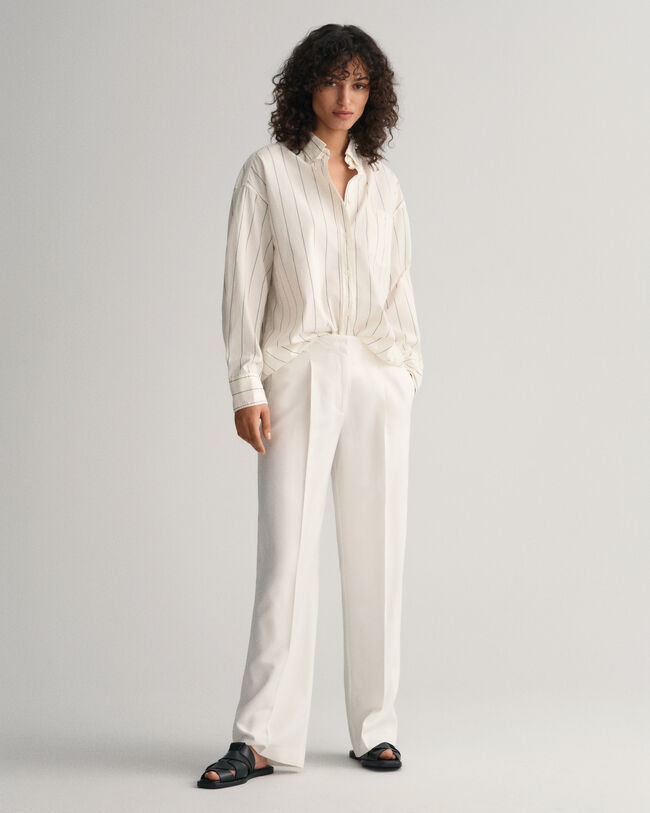 Relaxed Fit Hose mit Bundfalten