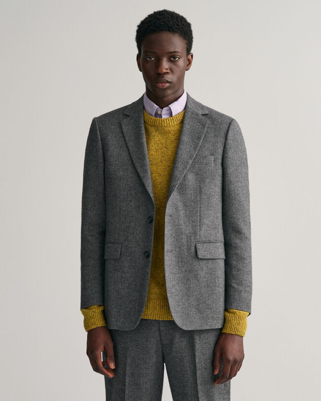 Anzugsakko mit Fischgrätmuster