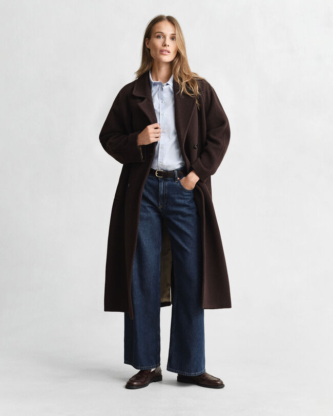 Slim Fit Oxford-Bluse mit Stretch