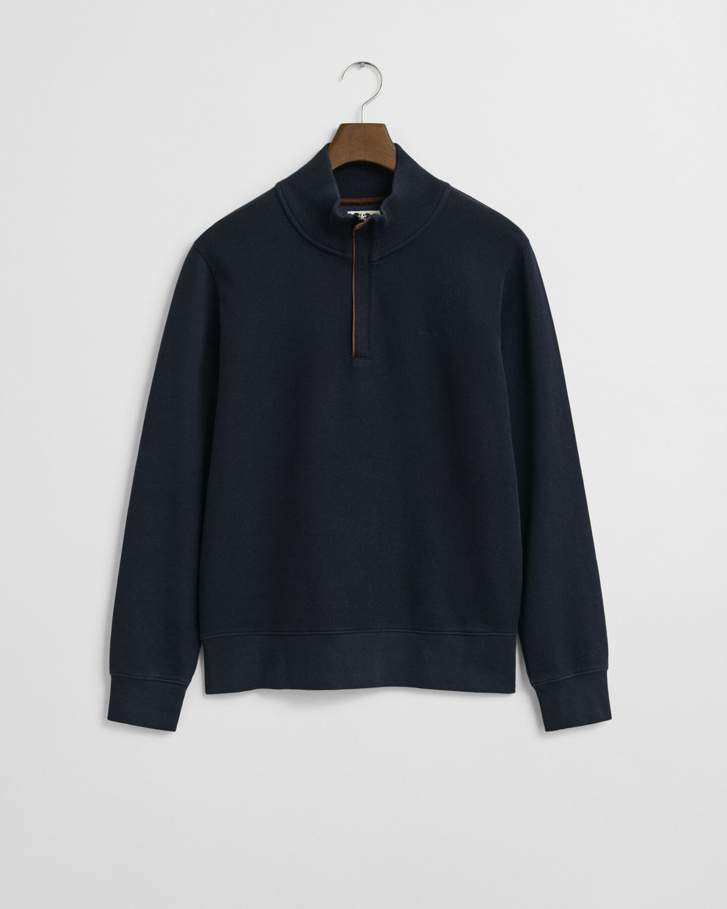 Sacker Rib Sweatshirt mit Reißverschlusskragen