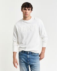 Embossed Rundhals-Sweatshirt