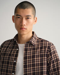 Slim Fit Kariertes Twillhemd