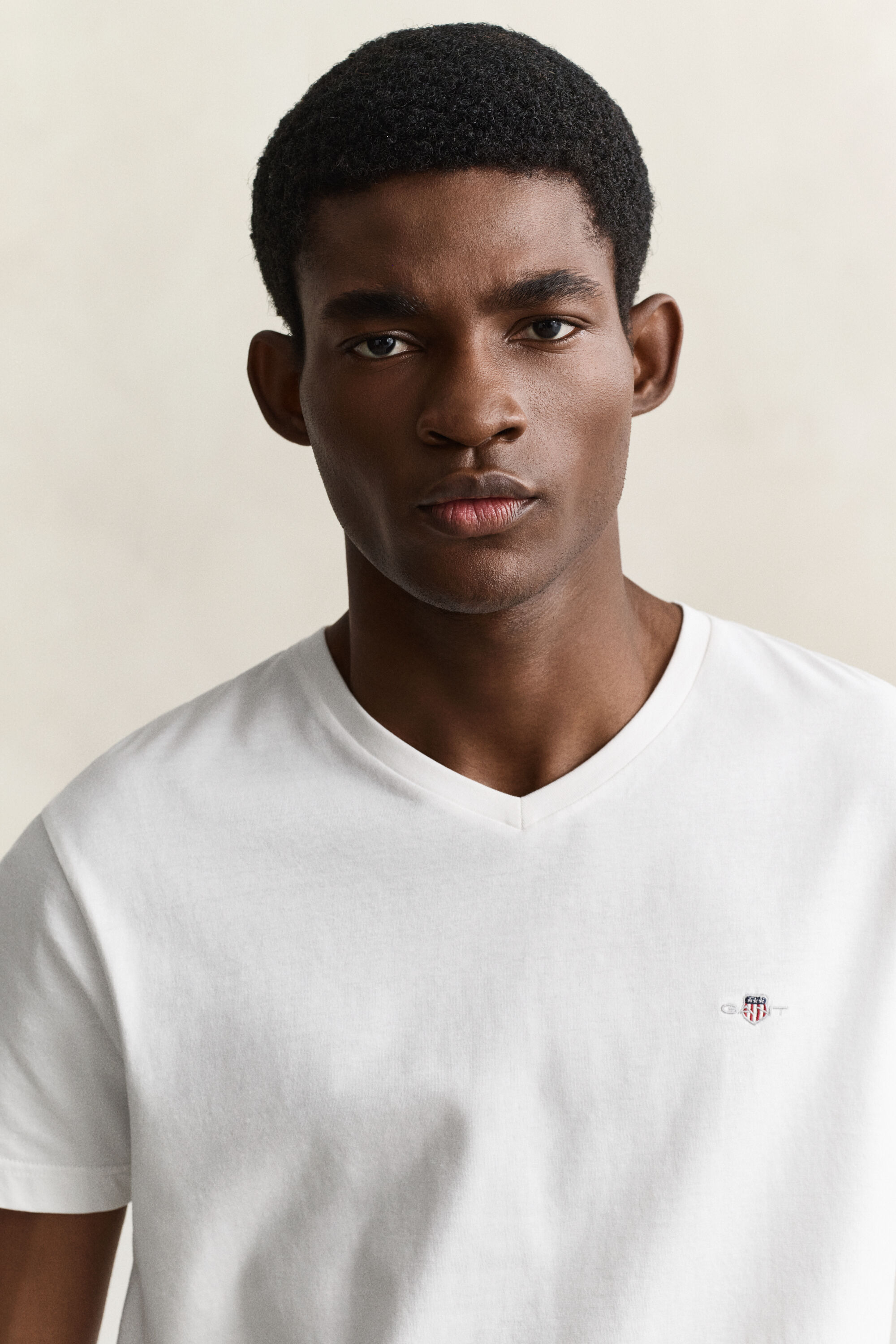 T-shirt Shield con scollo a V