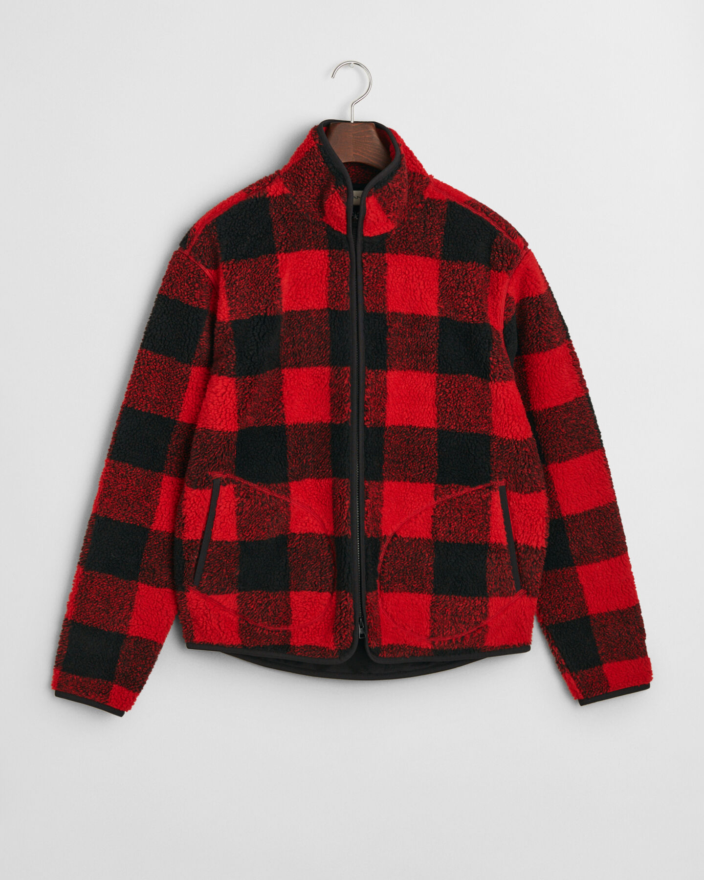 Karierte Fleecejacke