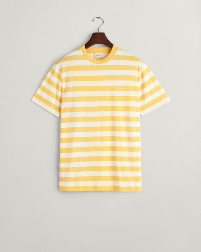 Mehrfarbig gestreiftes T-Shirt