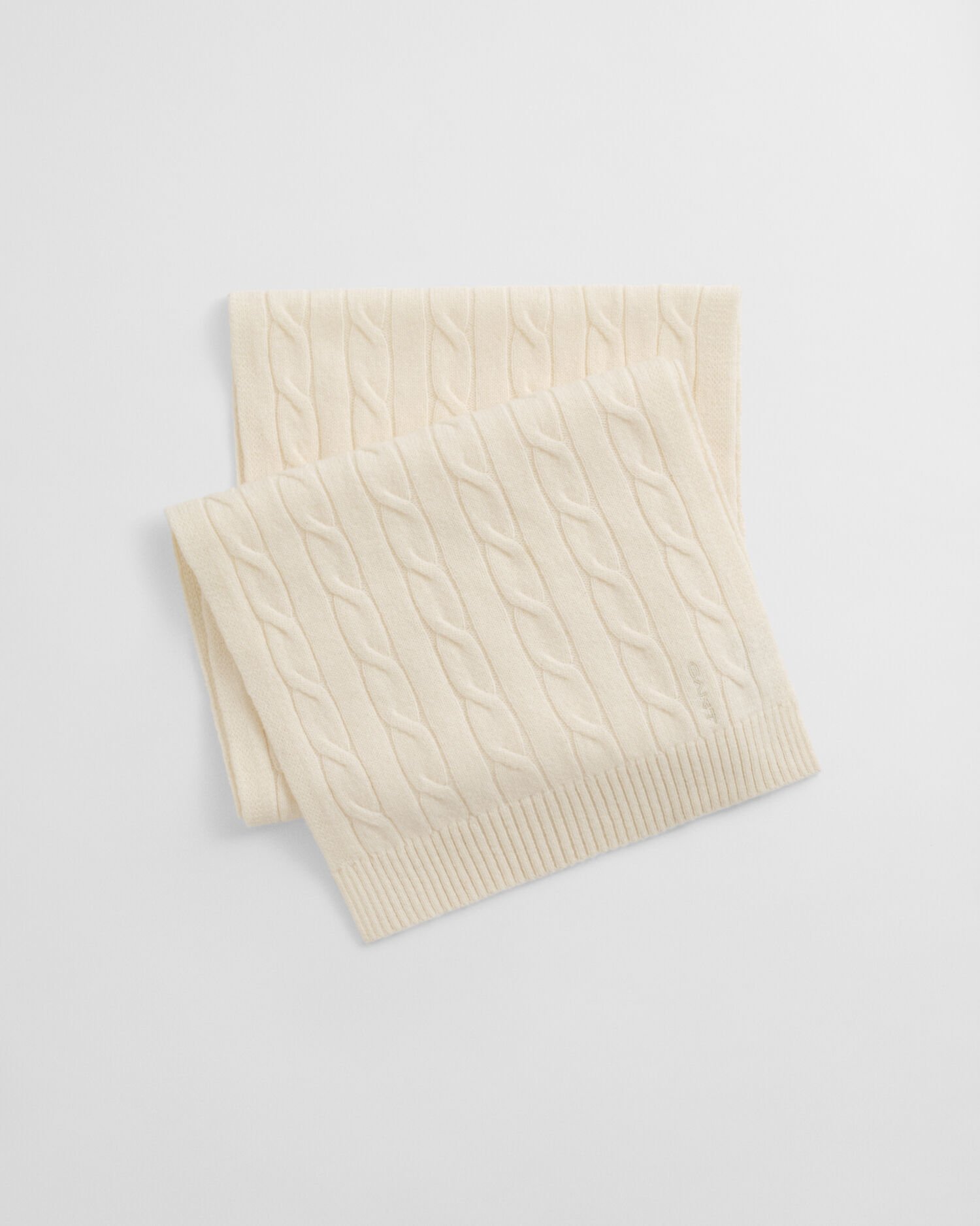 Zopfstrick Wollschal