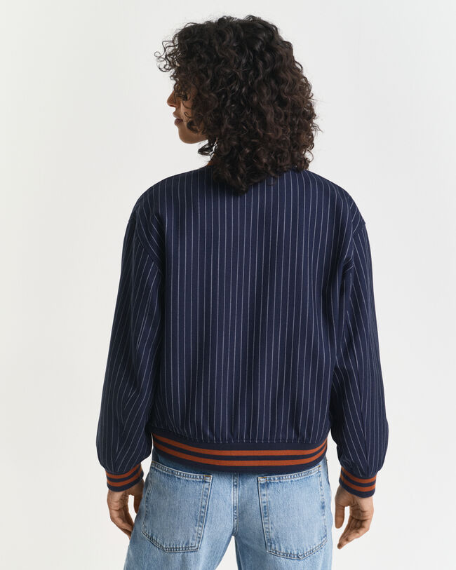 Pinstripe Varsity Jacke