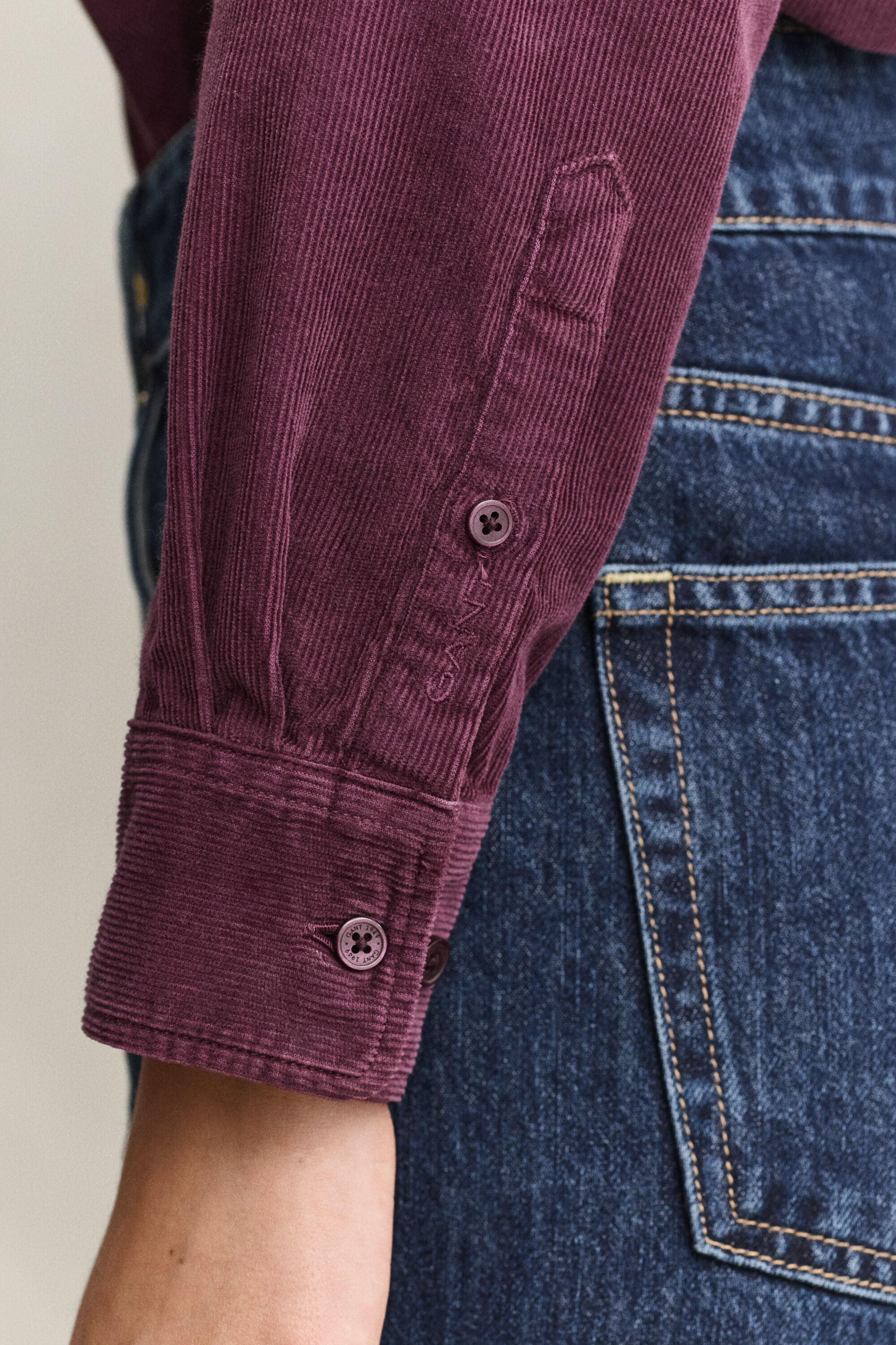 Camicia in velluto a coste regular