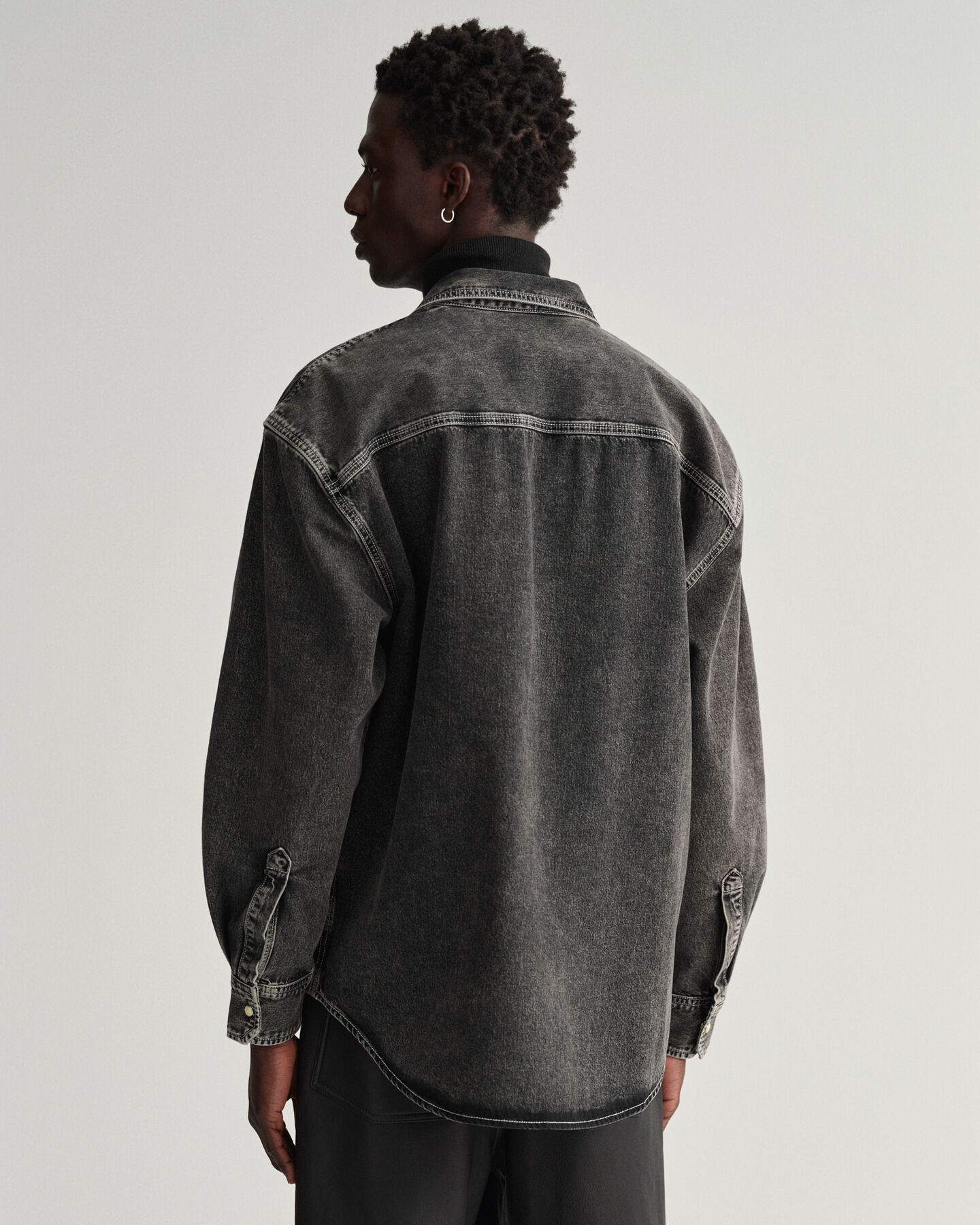 Oversized Jeanshemd mit Waschung