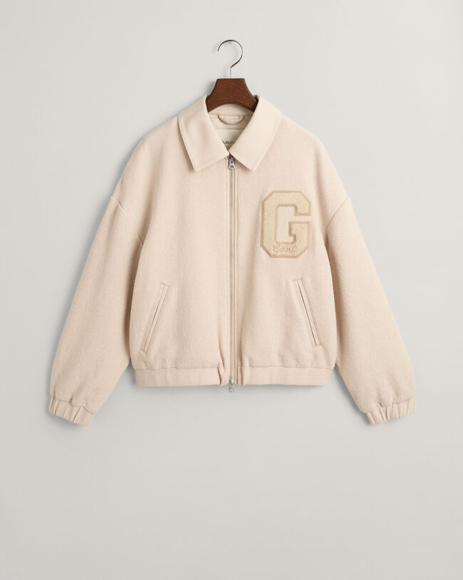 Strukturierte Varsity Jacke