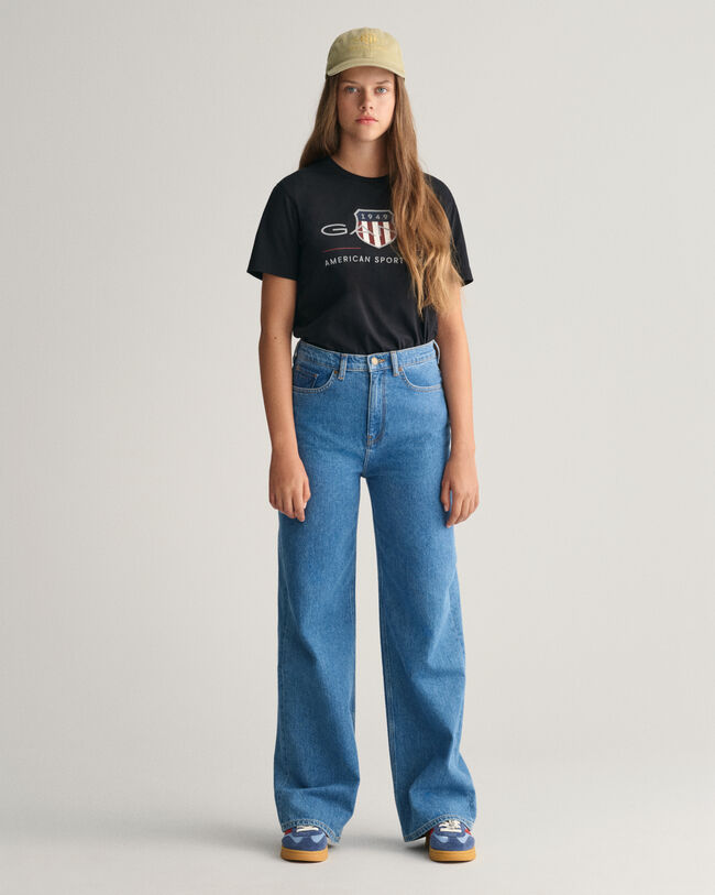 Teen Girls Jeans mit weitem Bein