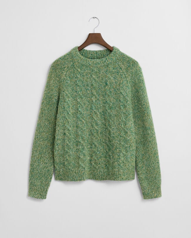 Zopfstrick Rundhalspullover