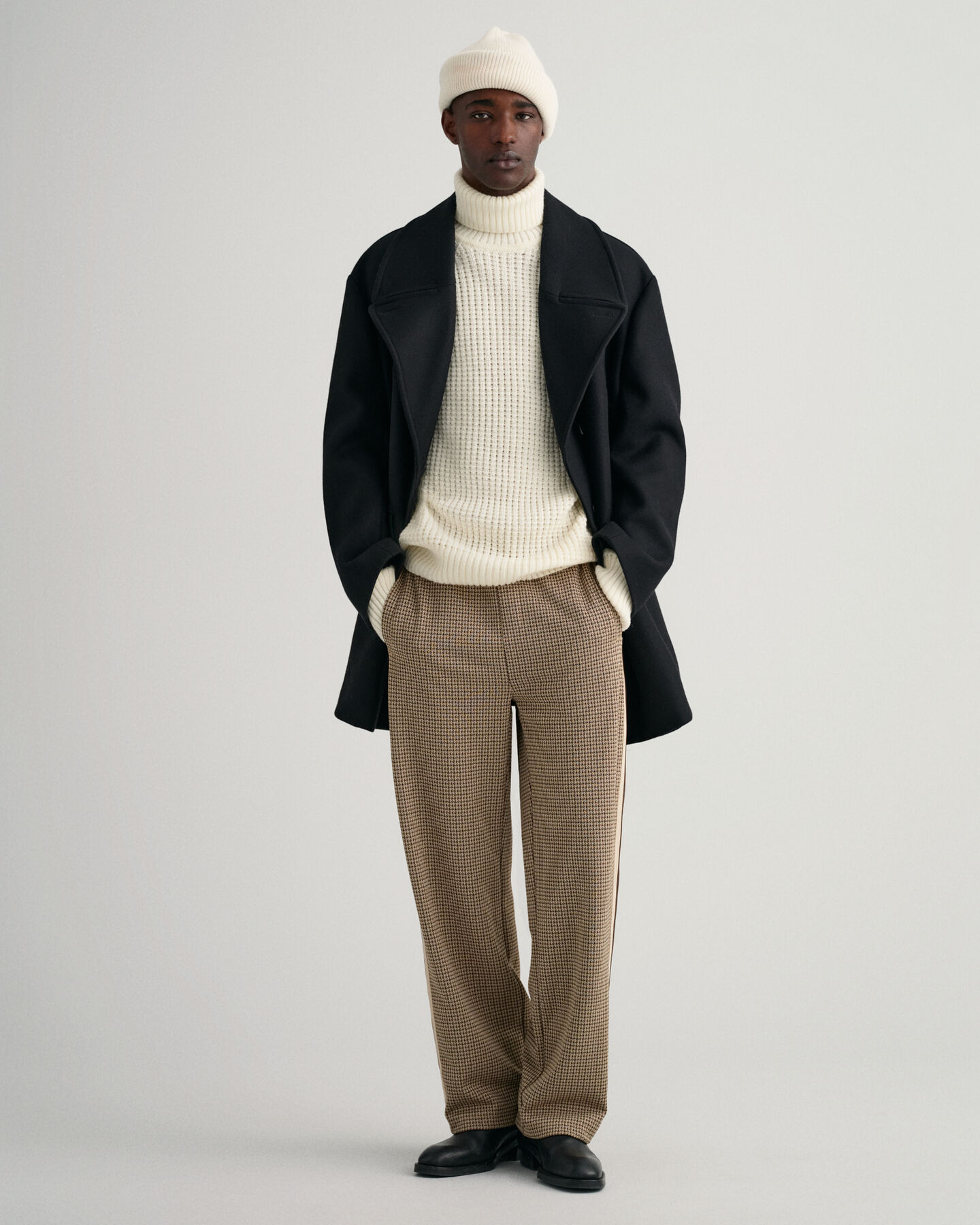 Textured Rollkragenpullover