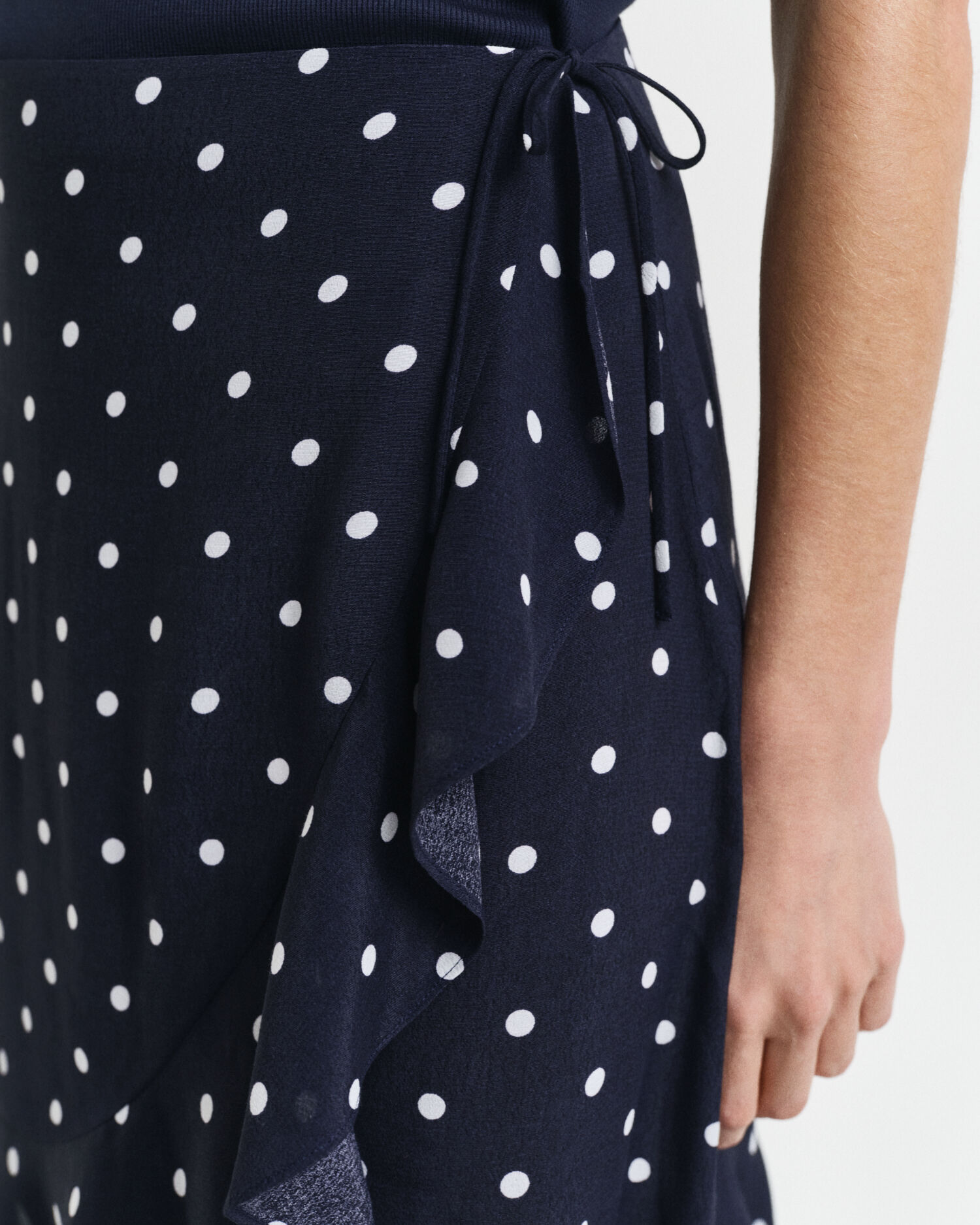 Dot Print Frilly Skirt
