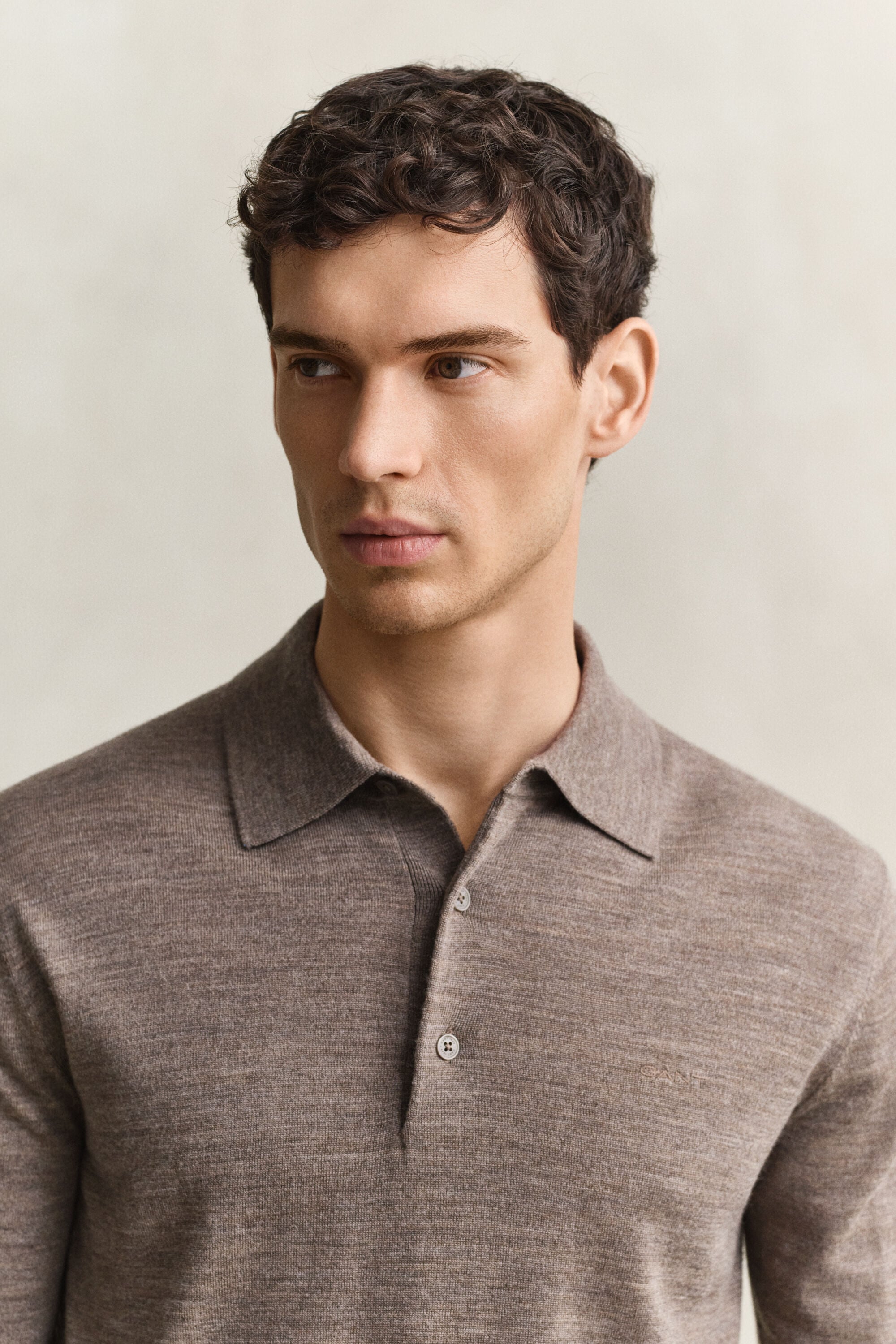 Polopullover aus extrafeiner Merinowolle