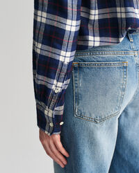 Relaxed Fit Flanellbluse mit Karomuster