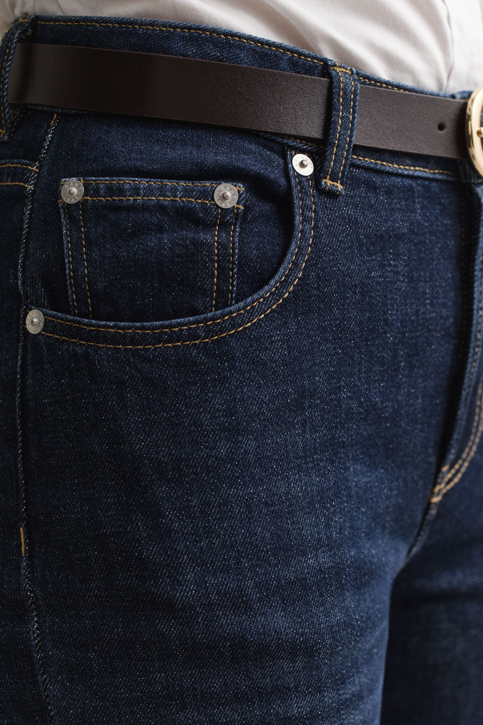 Stretch-Jeans mit geradem Bein