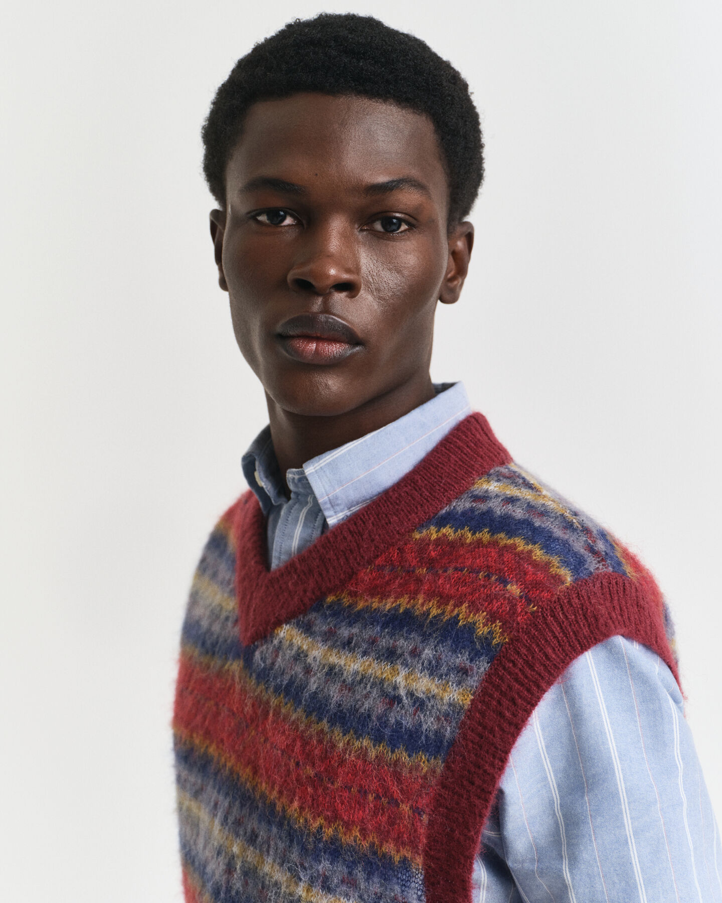 Angerauter Fair Isle Pullunder