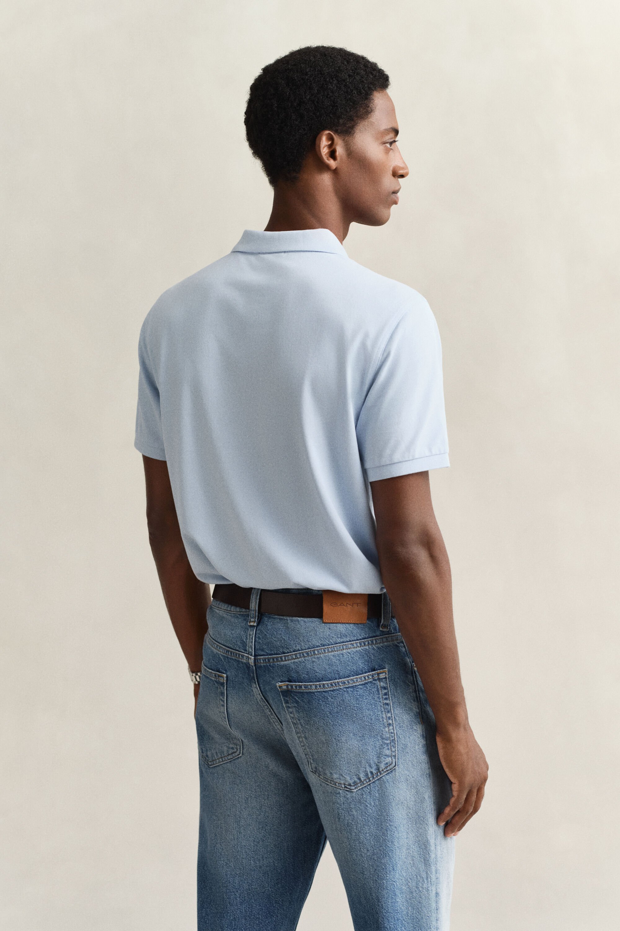 Polo Shield in piqué regular fit