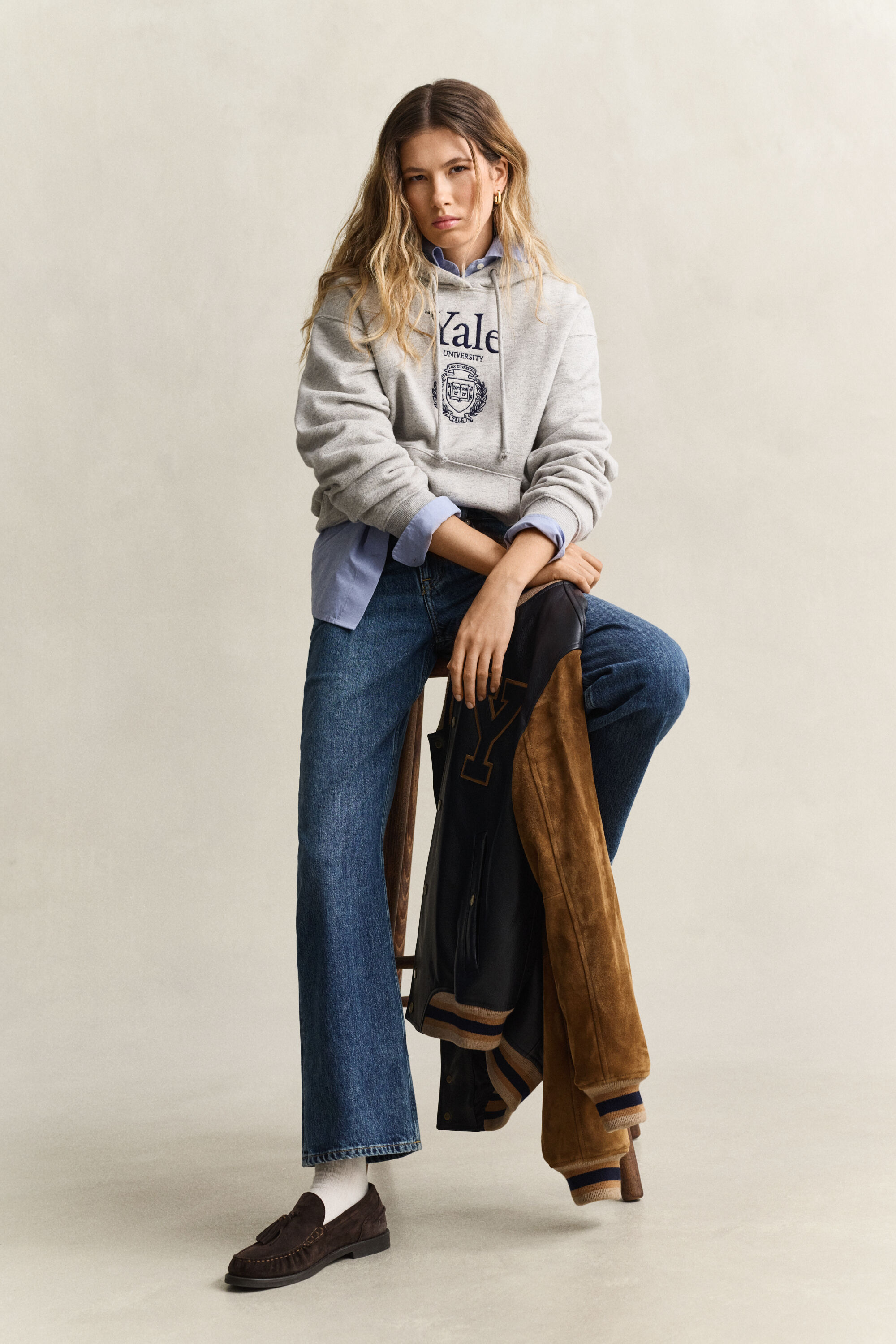 Felpa con cappuccio Gant x Yale