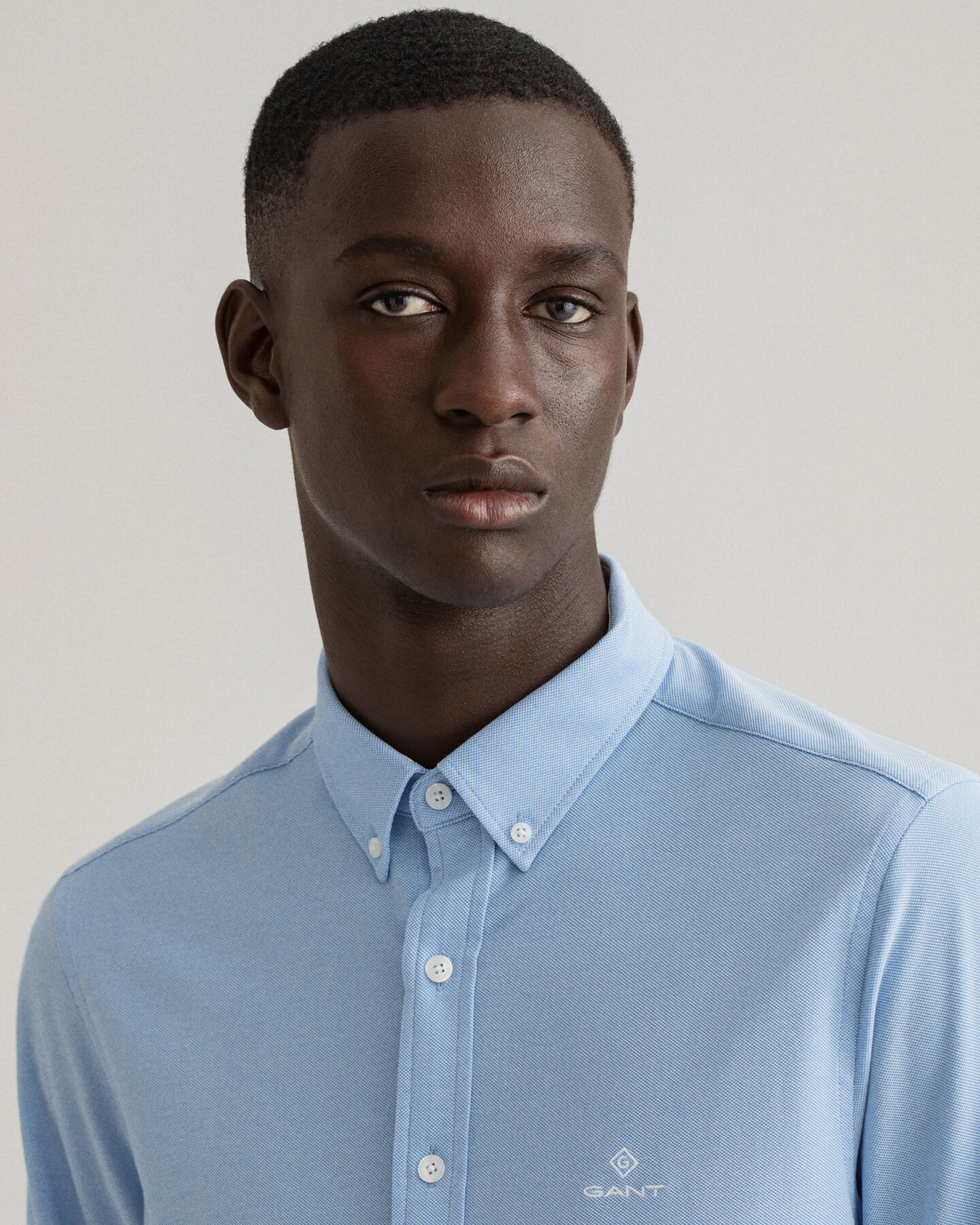 Tech Prep™ Slim Fit Piqué Hemd