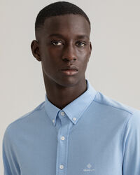 Tech Prep™ Slim Fit Piqué Hemd
