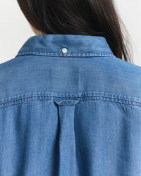 Relaxed Fit Indigo Bluse