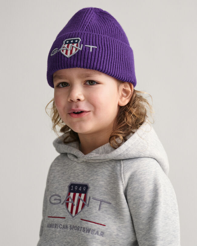 Kids Archive Shield Beanie