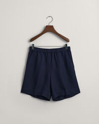 Relaxed Fit Leinenmix Pull-On Shorts