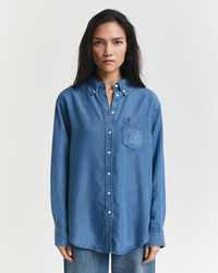 Relaxed Fit Indigo Bluse
