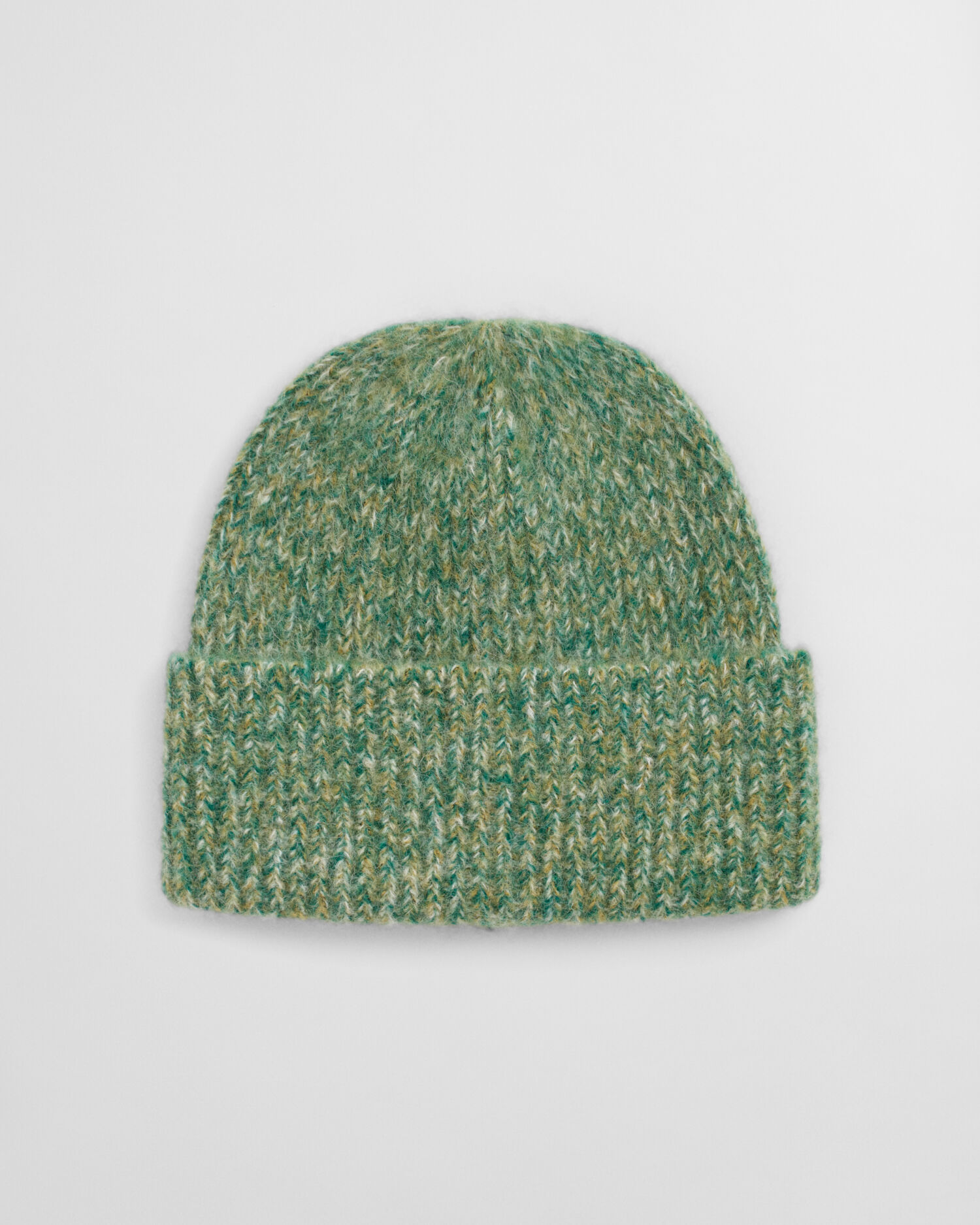 Bonnet côtelé en laine d'alpaga mélangée