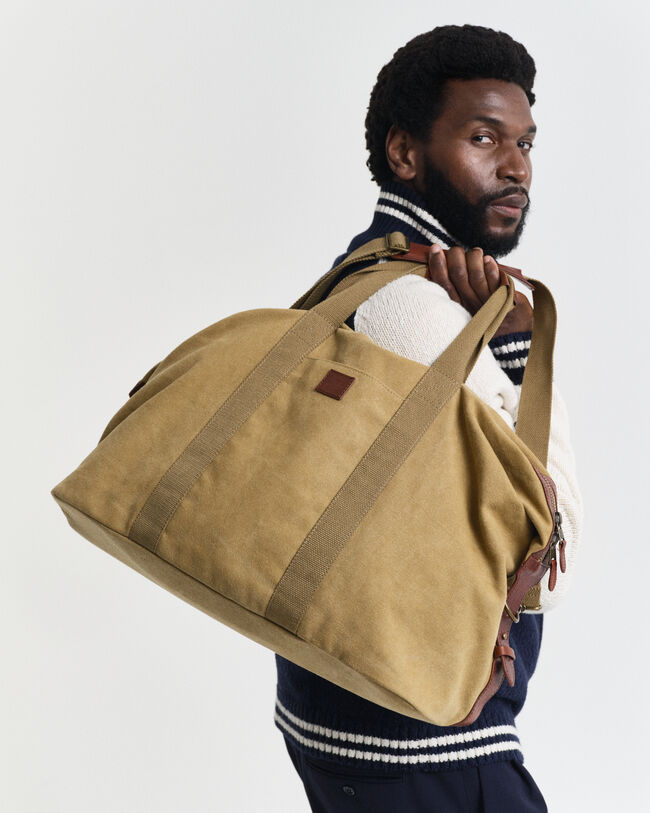 Washed Duffel Bag aus Canvas
