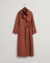 Karierter Trenchcoat
