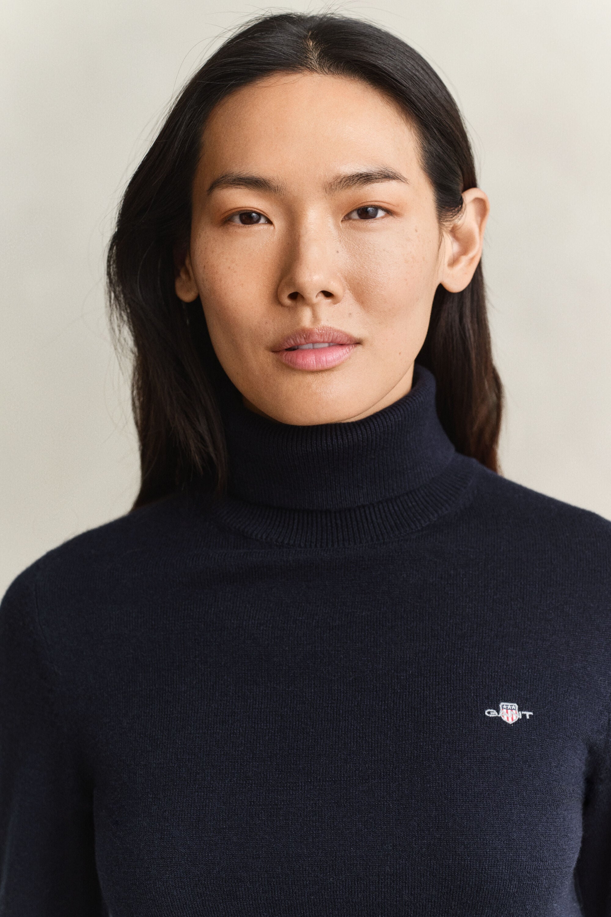 Wool Cotton Turtleneck Sweater