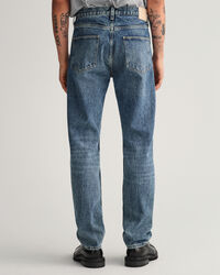 Hayes Slim Fit Jeans mit Vintage-Waschung