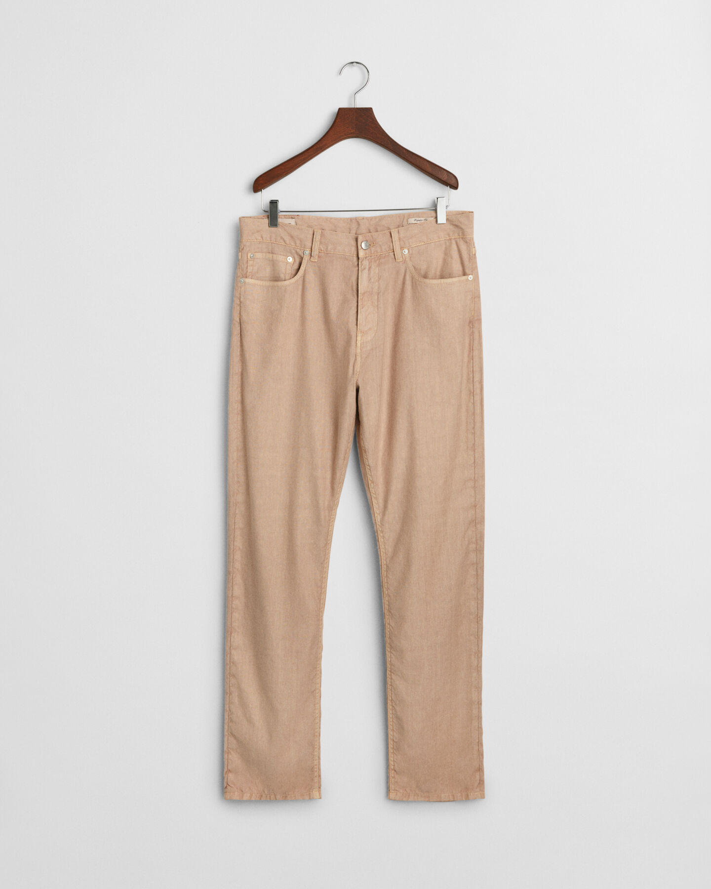 Regular Fit Jeans aus Baumwolle und Leinen