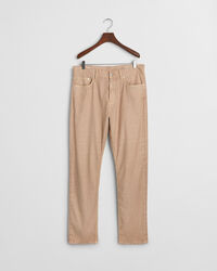 Regular Fit Jeans aus Baumwolle und Leinen