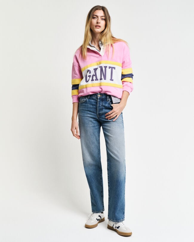 Rugger im Blockfarbendesign