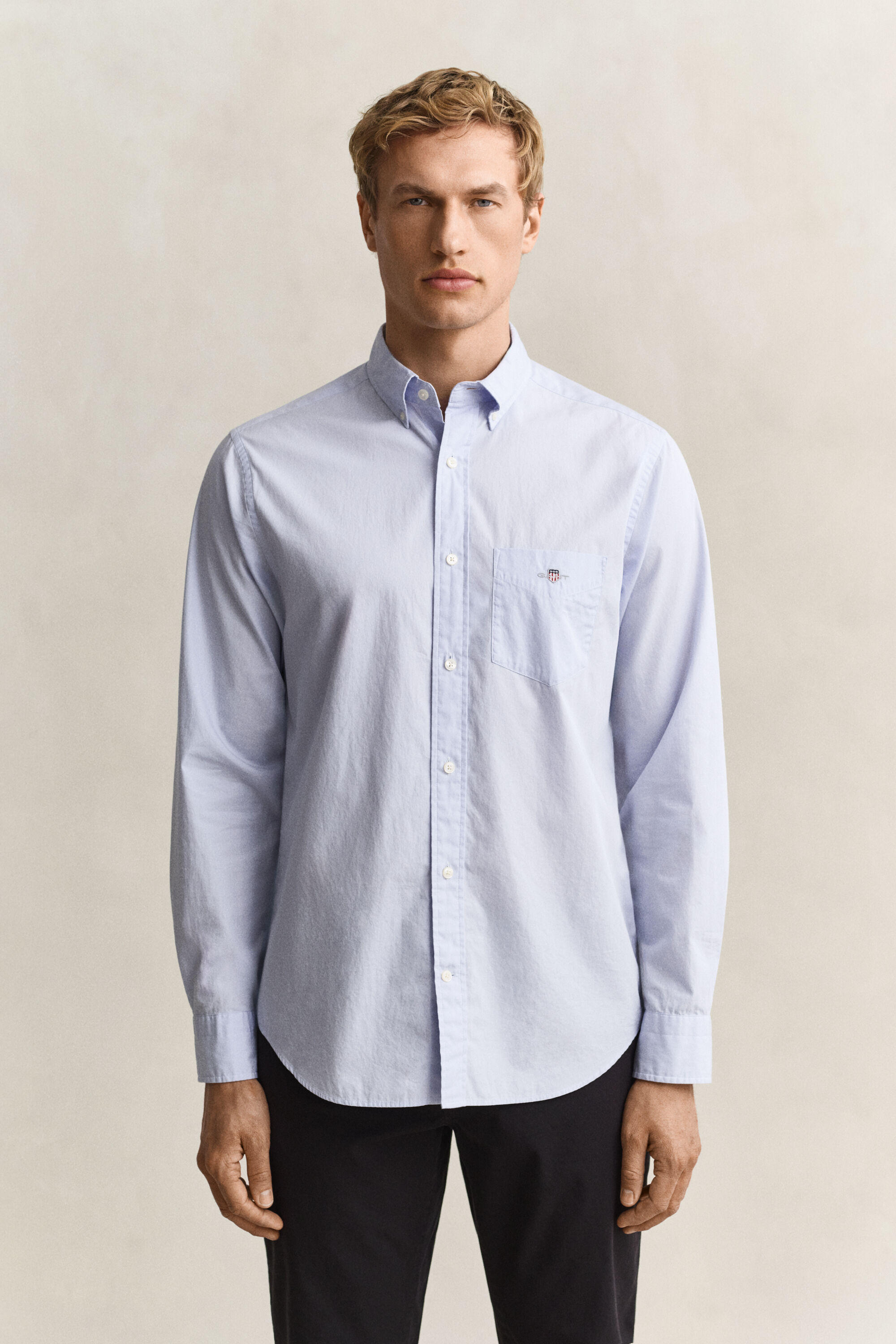 Camicia classica in popeline regular fit