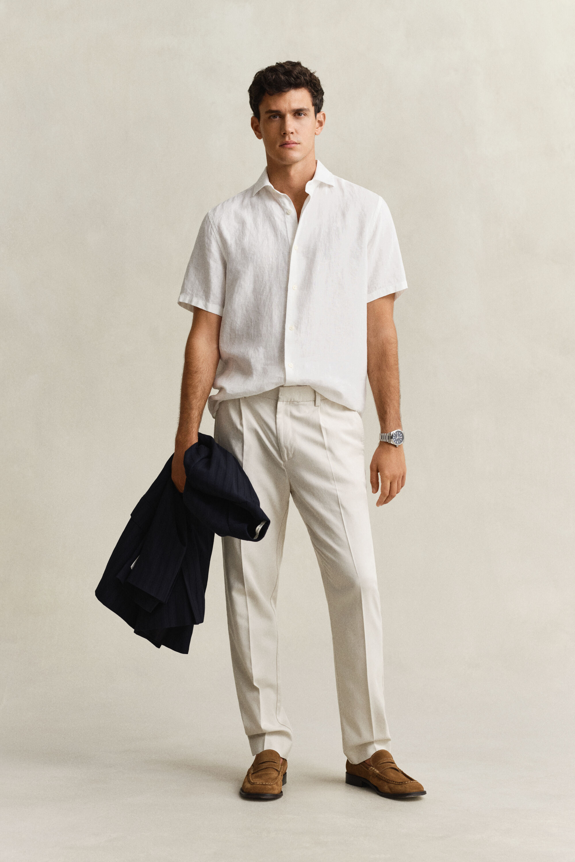 Pantaloni in misto lyocell